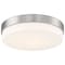 Access Lighting Roma, LED Flush Mount, Brushed Steel Finish, Opal Glass 20825LEDD-BS/OPL - alternate 5